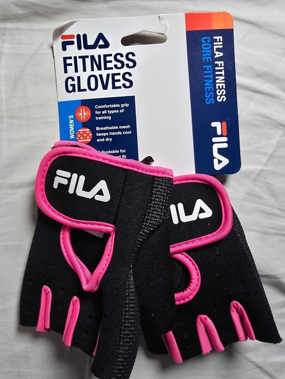 FILA Women's Fitness Gloves with Breathable Mesh and Comfortable Grip